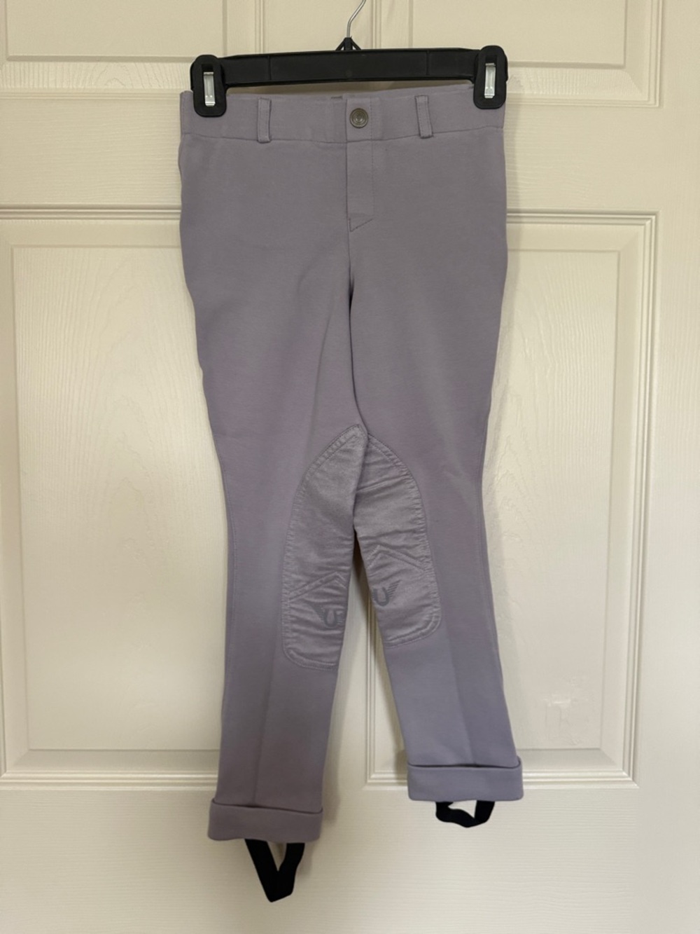 Girls' Stretch Riding Leggings in Light Lavender